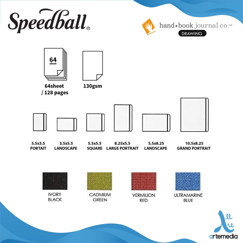 

Buku Sketsa 8.25'X5.5' Portrait Drawing Speedball Hand Book Journal