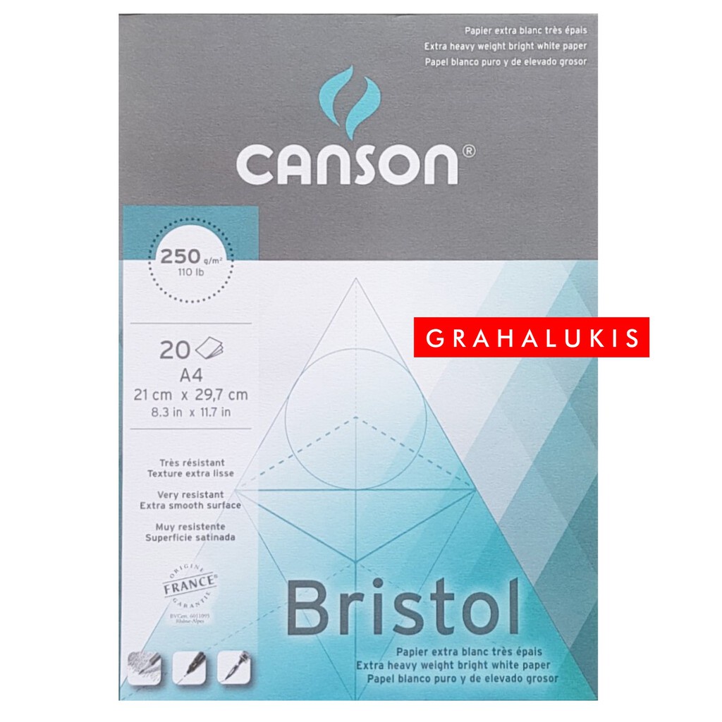 

Buku Gambar Canson Bristol Pad 250 Gsm A3 / A4