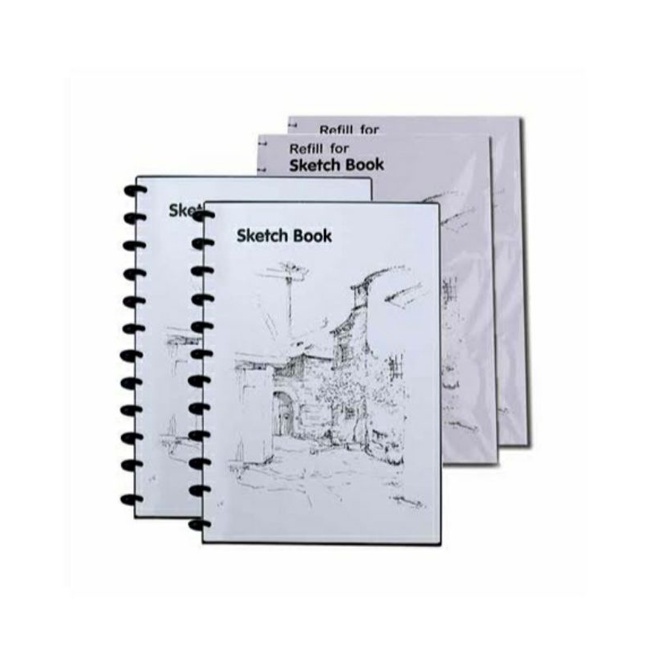 

A3 Lyra Sketchbook Ring Sketch Book Refillable Buku Gambar Sketsa Bisa Isi Ulang