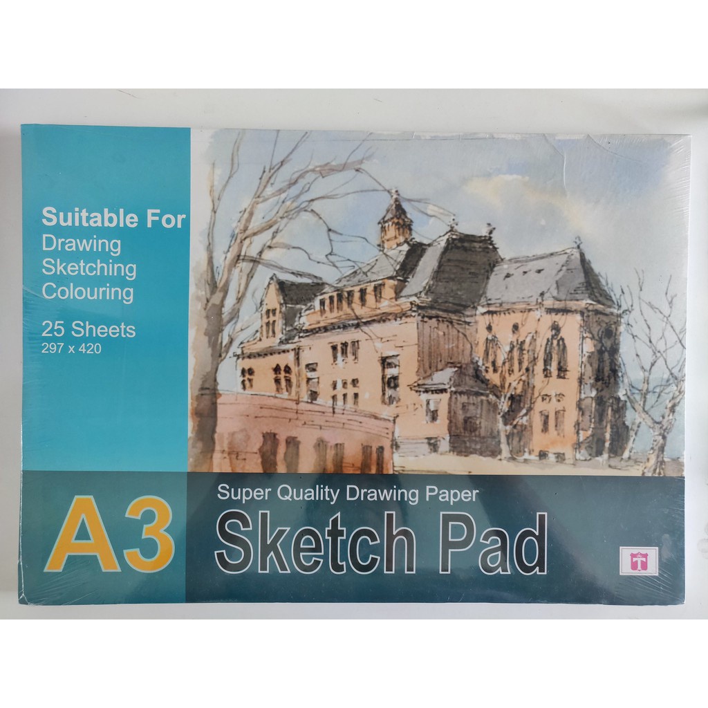 

Gojek-24X Tiara Sketch Book Pad A3 150 Gr 25 Lembar-Buku Sketsa Gambar Lukis Cat Air Bukan Kiky Lyra