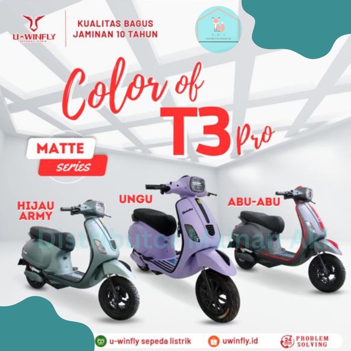 Terlaris Motor Listrik Uwinfly T3S Pro Terbaru Vespa T3 S Pro