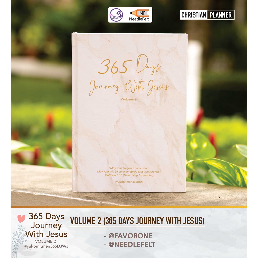 

Jurnal 365 Days Journey With Jesus Volume 2 / Bible Planner / Sermon Planner / Weekly Monthly
