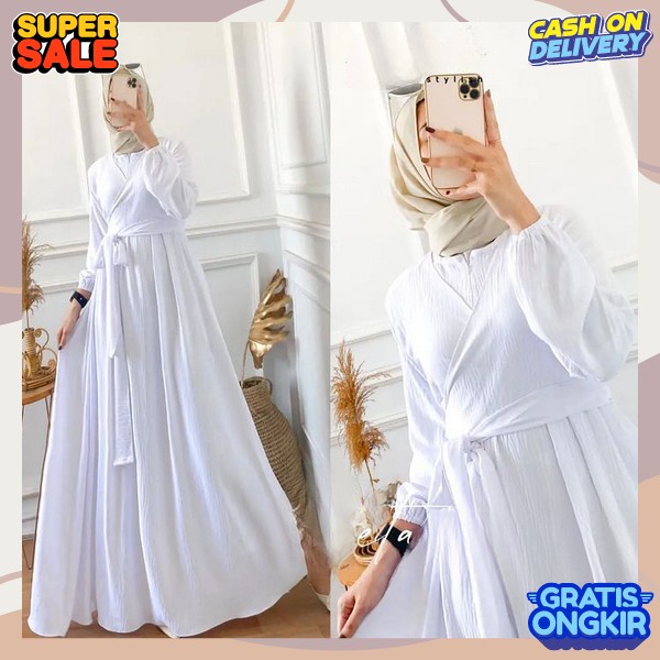 Gmis Dewasa Jumbo Remaja Gamus Perempuan Lebaran2024 Baju Dress Tanggung Ibu Hamil Games Kekinian Ga