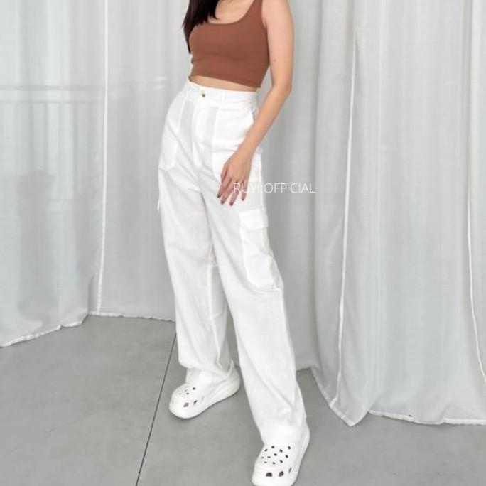 RUYI - Gouw Cargo Linen Pants