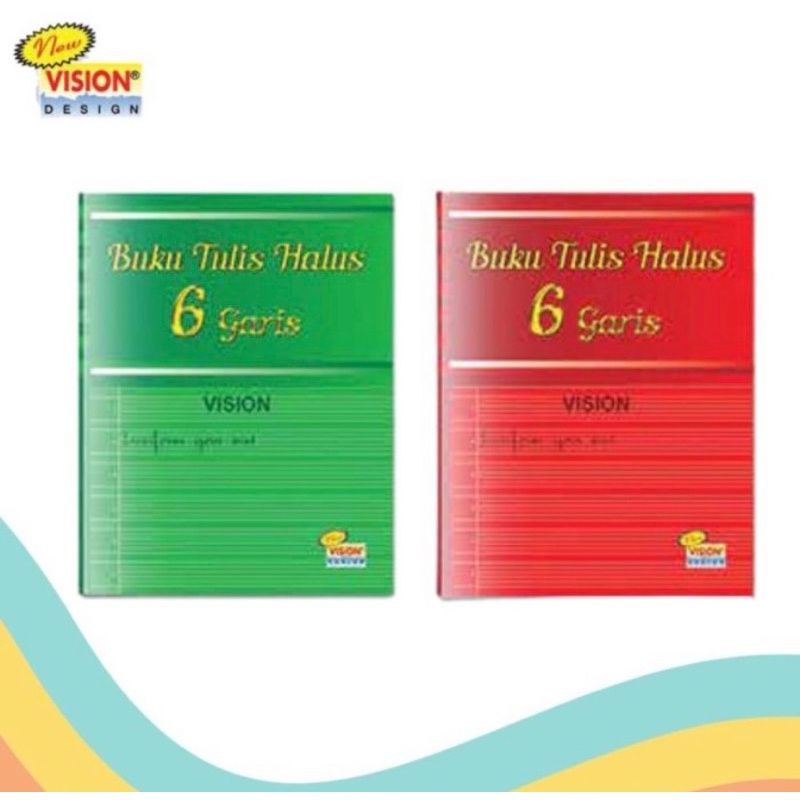 

Buku Tulis Halus Vision Garis 6 (1 Pa)