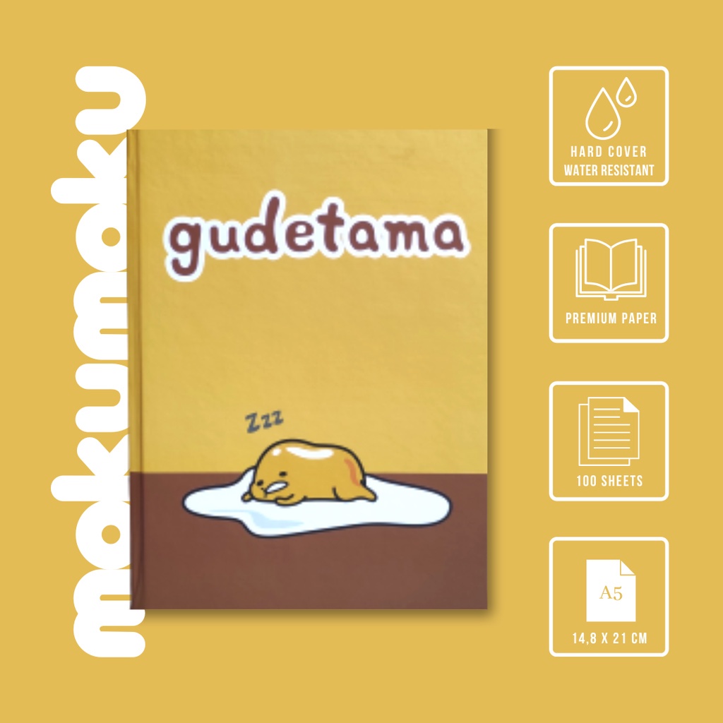 

Buku Tulis / Notebook Hardcover Gudetama