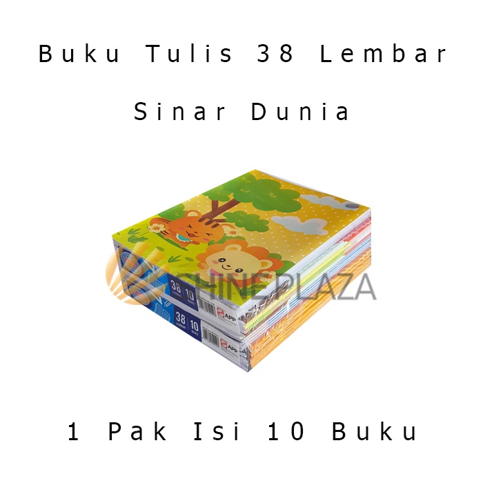 

[Pa] Buku Tulis Sidu 38 Lembar 1 Pak Isi 10 Buku Sinar Dunia