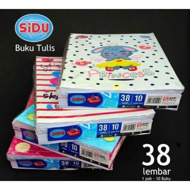 

Buku Tulis Sinar Dunia 38 Lembar ( 1Pak/10Buku )