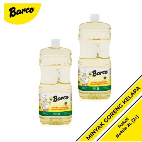 

Paket Hemat!! botol 2 liter (2 pcs) minyak goreng kelapa Barco