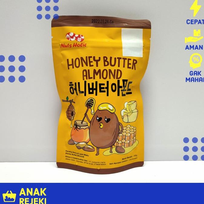 

Honey Butter Almond Nuts Holic 180gr - Kacang Lapis Madu Nutsholic