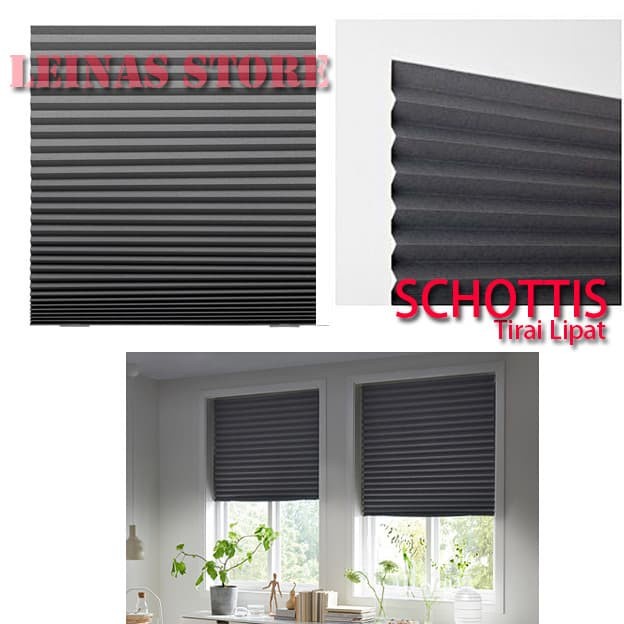 Terlaris Tirai Lipat Minimalis Langsung Tempel / Vertical Blind Abu Abu Tua