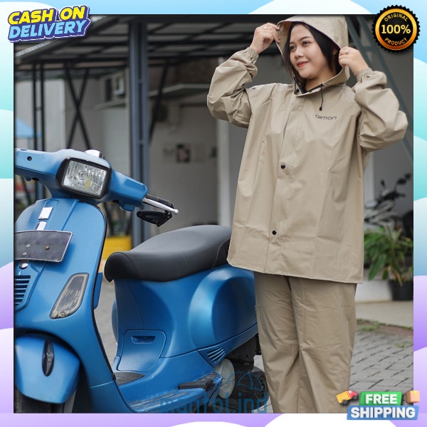 Mantol Musim Hujan Premium Berkualitas Jas Hujan Unsex Remaja Anti Sobek Natrol Waterproof Mantell O