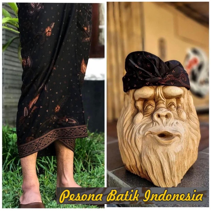 Murah PAKAIAN ADAT BALI PRIA SET SAPUT & UDENG BATIK KLASIK PREMIUM NON COD