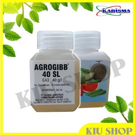 langsung order saja] AGROGIBB 40SL - 35ml / Pupuk Mempercepat Pertumbuhan Tanaman & Sayuran