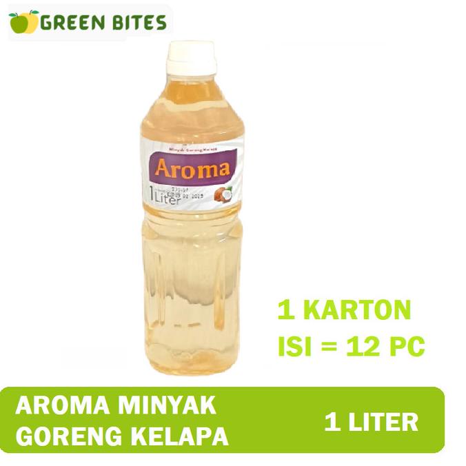 

1 karton (12 pc) Minyak Goreng Kelapa Aroma Botol 1 lt