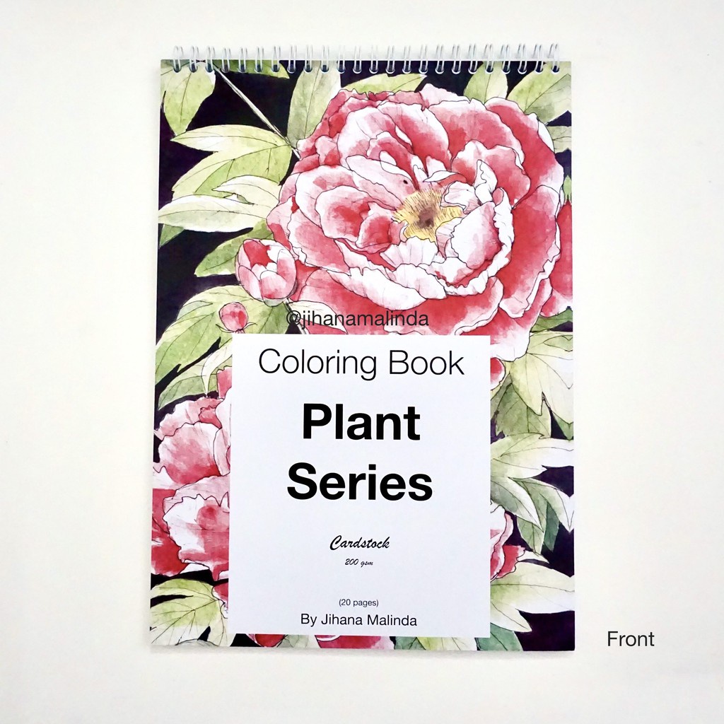 

Colng Book For Markers & Xed Media - Plant Series - A4 Size