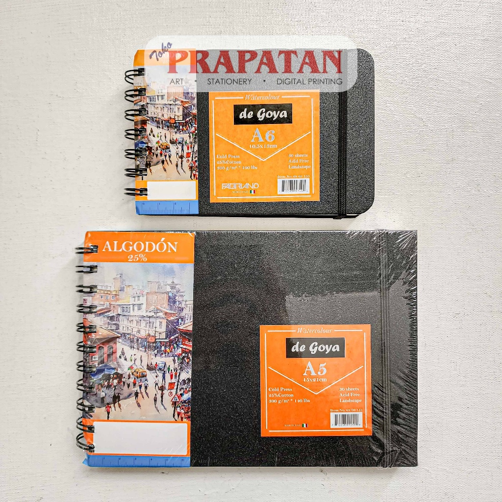 

De Goya Spiral Watercolor Book Aodon Spiral Buku Cat Air