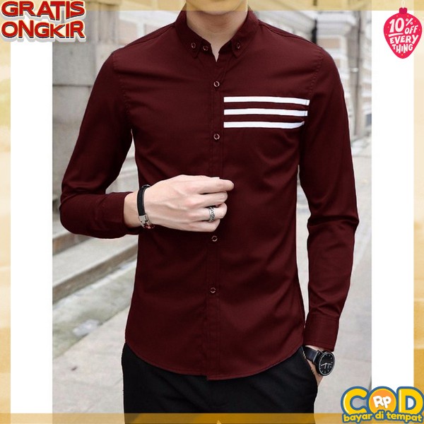 Baj Distro Slimfit Kemejan Pria Murah Ksmeja Cowok Terbaru Jemeja Cowo Import Lemeja Laki Laki Distr