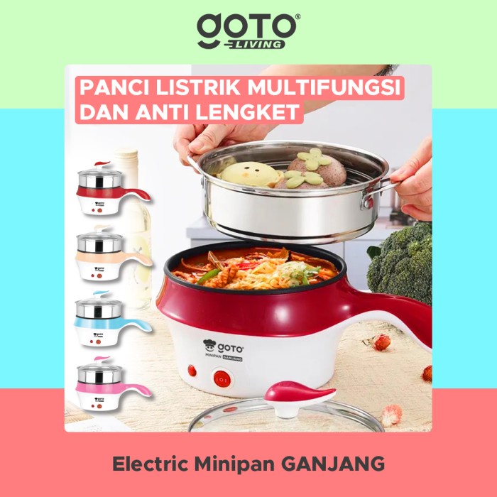 Goto Ganjang Panci Listrik Elektrik Fry Pan Serbaguna Portable