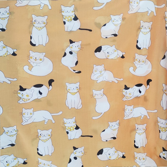 sprei katun CINITA kain Meteran Motif karakter anak Kucing Tabur Star Cathy V0H6 high quality sprei 