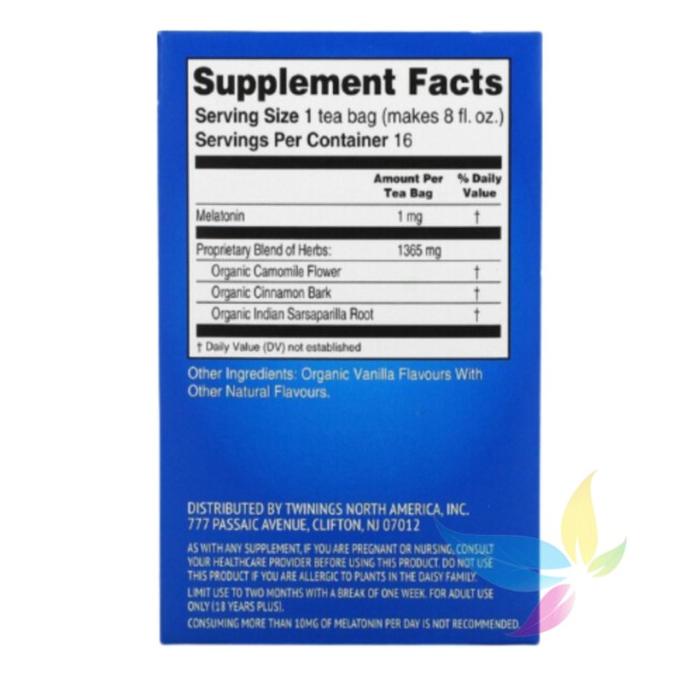 

Twinings of London Sleep+ Caffeine Free Camomile Herbal Tea 16p x 1.5g