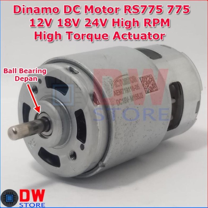 Terlaris Dinamo Dc Motor Rs-775 775 6V 9V 12V 15V 18V 24V 36V Actuator