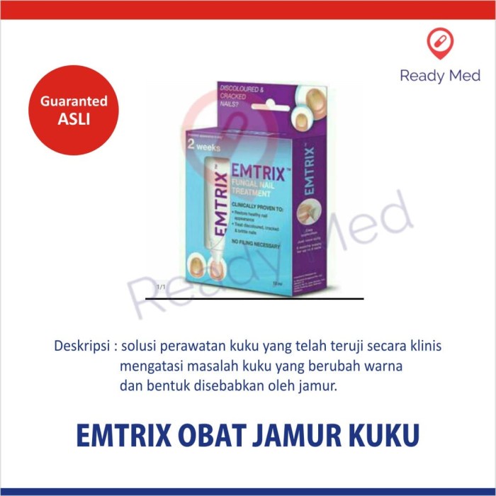 Terlaris Emtrix, Obat Jamur Kuku