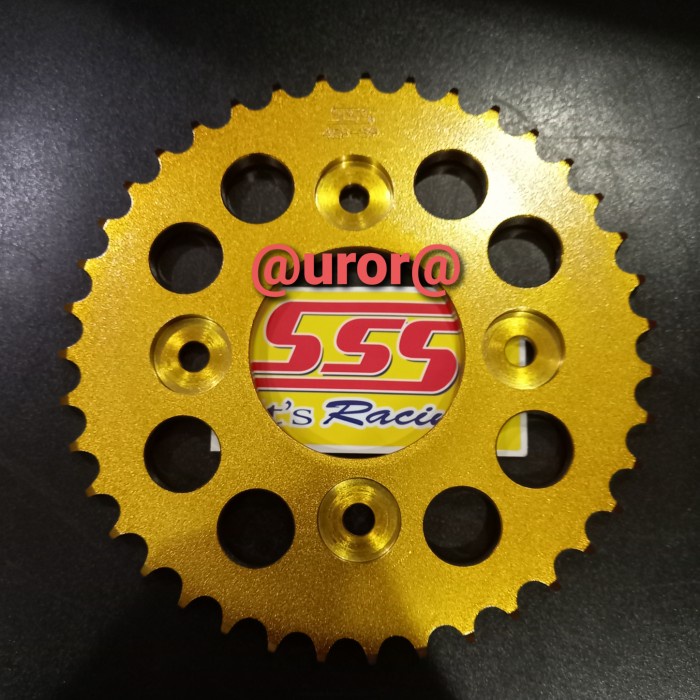 GEAR BELAKANG SSS 428 GOLD SUPRA 125 - BLADE - REVO - FIT NEW terpopuler