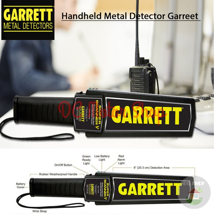 Terlaris Handheld Metal Detector Metal Alat Deteksi Logam Emas Garrett Original