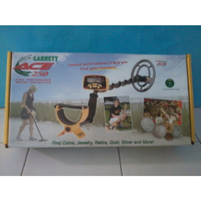 Terlaris Garrett Ace 250 - Gold Metal Detector - Metal Detektor - Detektor Emas