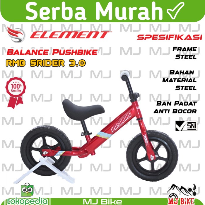 Terlaris Element Sepeda Balance Bike Push Bike 5 Rider Frame Besi Ban Pompa & B