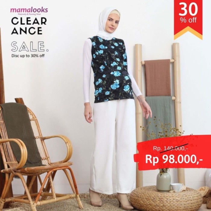 Terlaris Sale Mamalooks Celana Kulot Hamil Putih Reject Rn No 3
