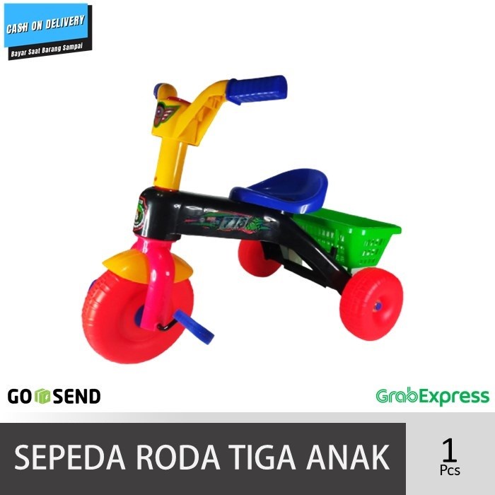 Terlaris Mainan Sepeda Anak Roda Tiga Sepedah Roda 3 Plastik Mainan Anak