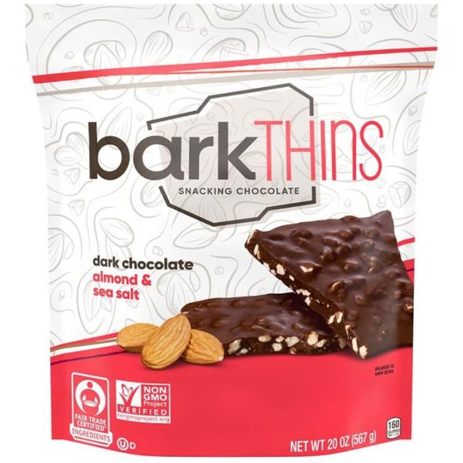 

Bark Thins Dark Chocolate Almond with Sea Salt Snacking 133 gram USA