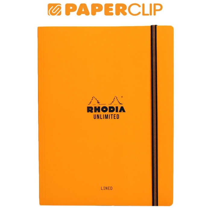 

NOTEBOOK RHODIA UNLIMETED A5+ ORANGE LINED 118978C