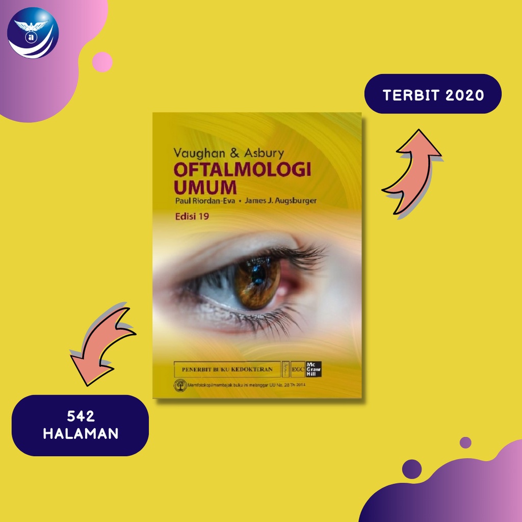 Buku Kedokteran Vaughan Asbury Oftalmologi Umum, Ed. 19 - Paul Riordan-Eva, FRCOphth & James J. Augs