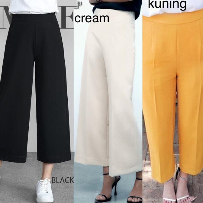 Midi Kulot Pants / Celana Midi Kulot