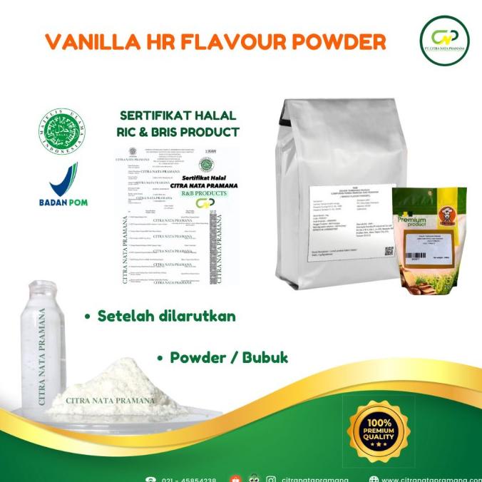 

Vanilla Flavour Powder / Perisa Bubuk Vanila / Perasa Flavor Vanilla