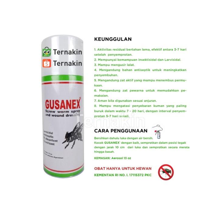 Gusanex / Gusanex Spray / Obat Luka Untuk Hewan
