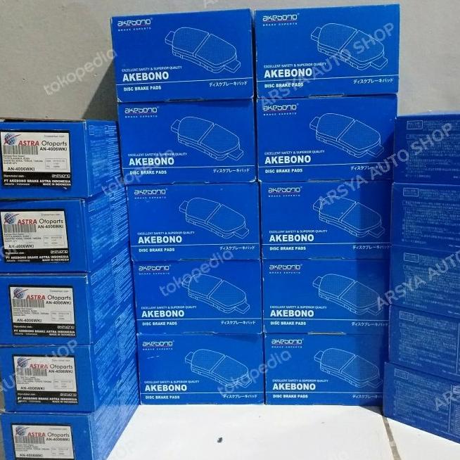 Kampas Rem Depan Mobil/Brake Pads/Akebono/Rush/Avanza/Original/Cakram