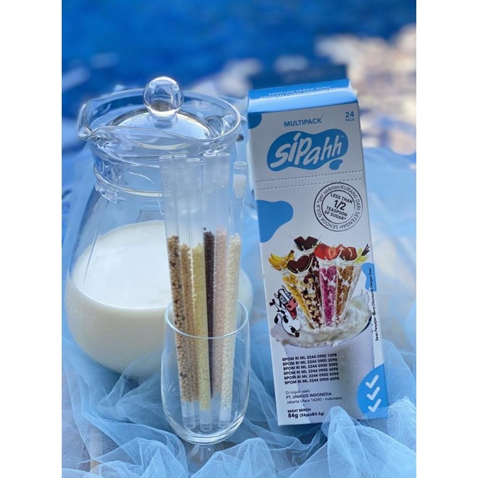 

Sipahh 24 pc Sedotan Perasa Minum Susu Fun Straw Sipahh 24pc Coklat