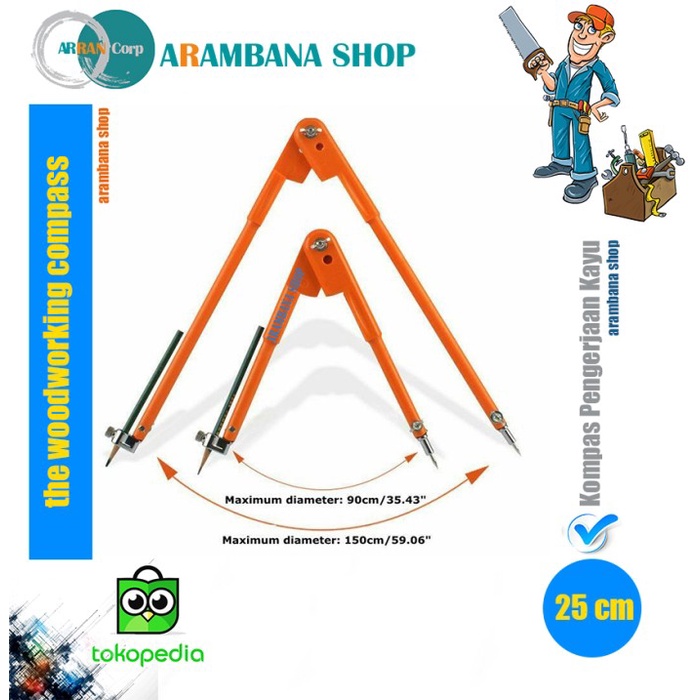 

Terlaris Jangka Tukang The Woodworking Compass