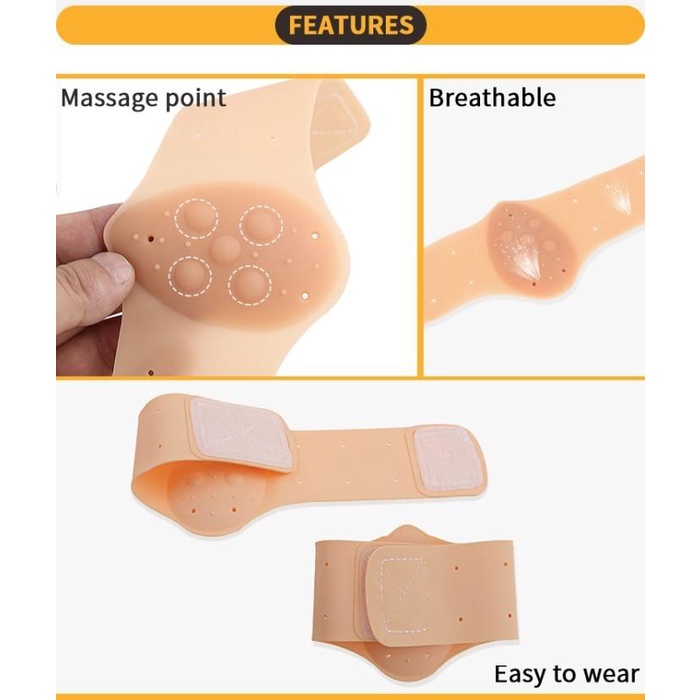 Terapi Kaki Datar Silikon Penyangga Lengkungan Kaki Datar Arch Support