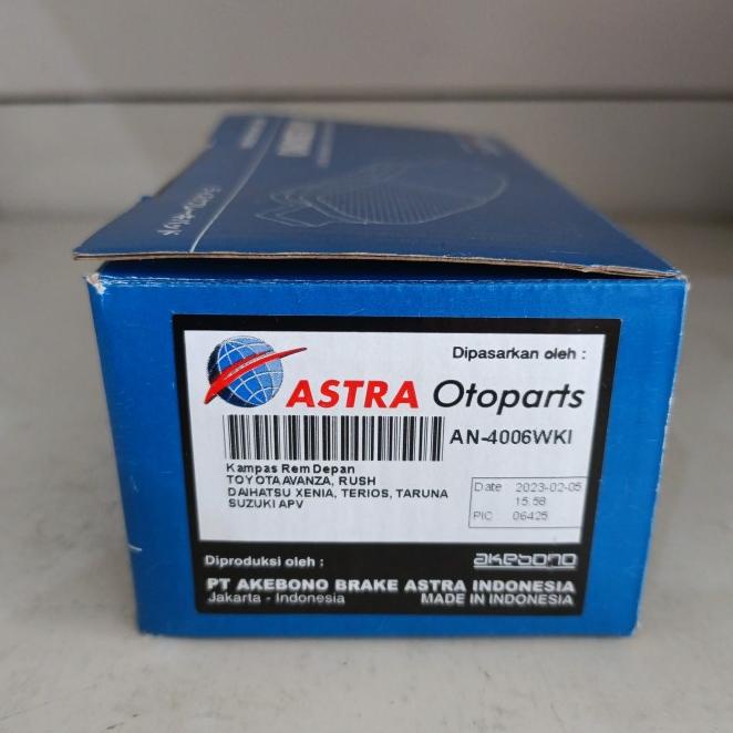 Kampas Rem Depan Mobil Avanza, Xenia, Terios, Apv Merk Akebono Astra