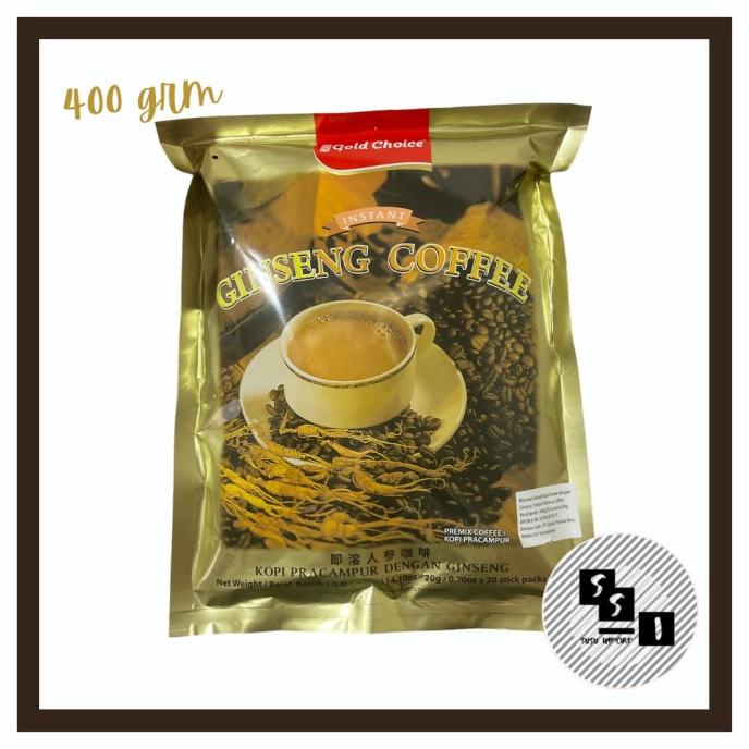 

Gold Choice Instant gingseng Coffee / Kopi gingseng Malaysia 400g/20s