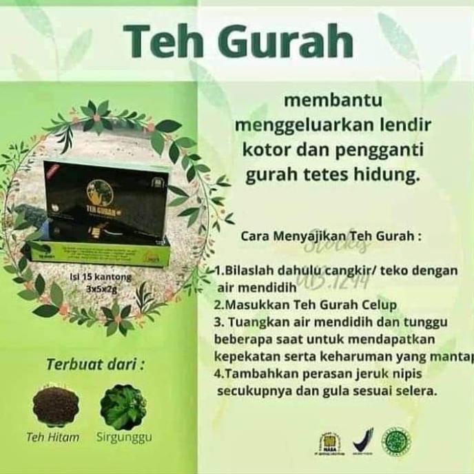 

gurah teh gurah herbal nasa original 30 gr -keluarkan dahak /lendir