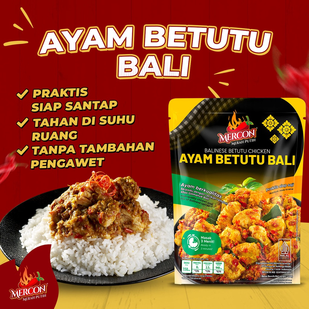 

Mercon Merah Putih Ayam Betutu Bali