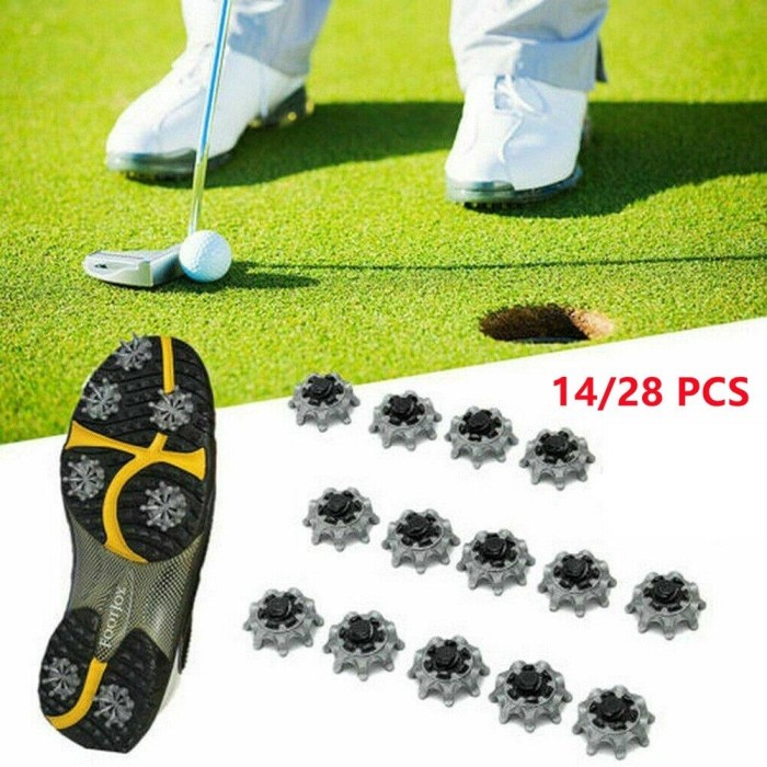 GRATIS ONGKIR Untuk FootJoy Golf Sepatu Paku 14/28Pcs Golf Lembut Paku Cepat Twist S
