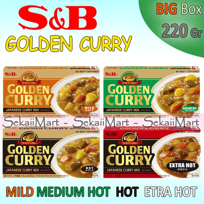 

S&B Golden Curry Japanese Cury Snb Kari Jepang Instant Box Besar 220G