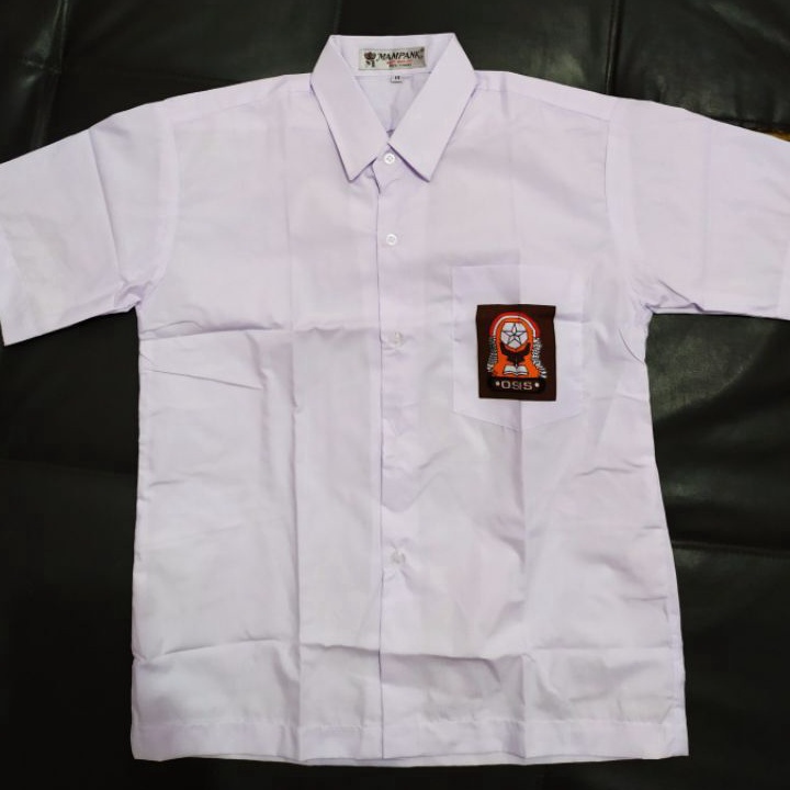 New Baju Seragam Merk Mampank Lengan Pendek SMA / Baju SMA Mampank / Baju Seragam SMA.